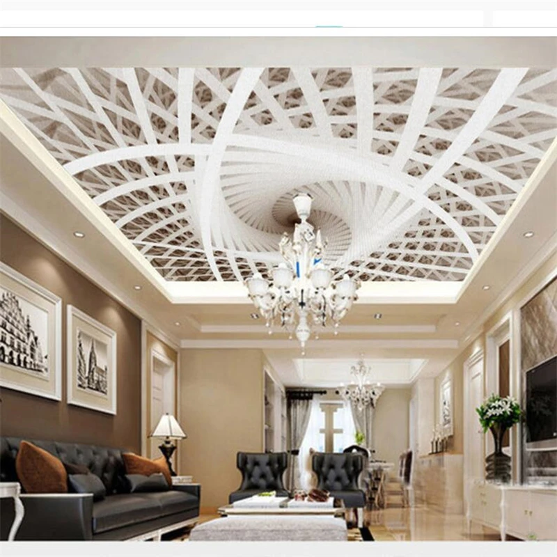 Beibehang papel دي parede تخصيص صور خلفيات 3D ستيريو الفن هندسية السقف papel دي parede 3d خلفيات للجدران 3 d