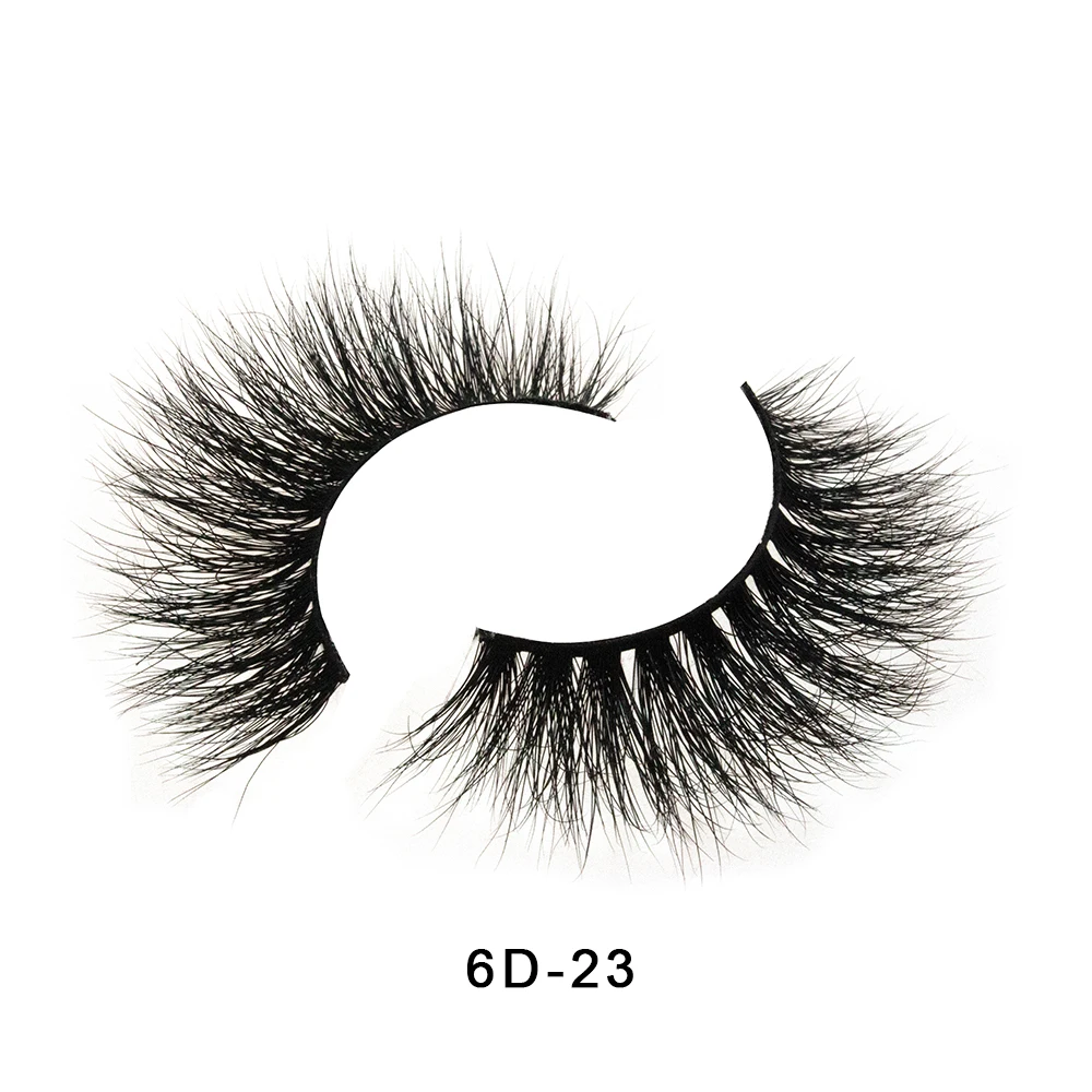 

Manual eyelashes 6D-23 mink eyelashes, reusable cosmetics false eyelashes, wholesale, custom packaging box logo