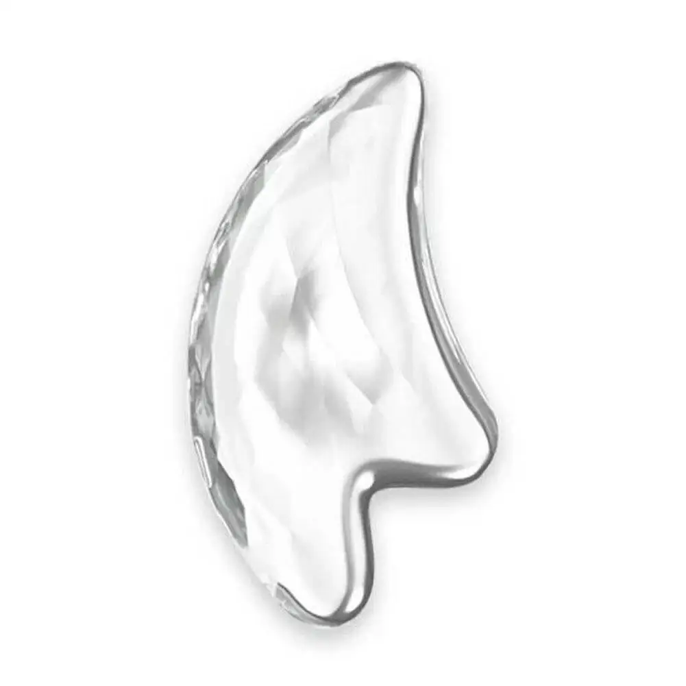 BellyLady Китайская традиционная пластина для выскабливания лица Gua Sha доска спа иглоукалывание выскабливание массажный инструмент - Цвет: Transparent