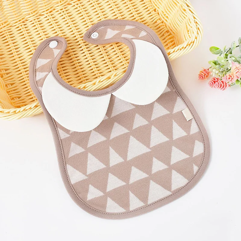 

newborn Tender Babies Cute Baby Bibs Waterproof Boy Girl unisex Print Bib Bebes Cotton Toddler Bids Baby food Bib