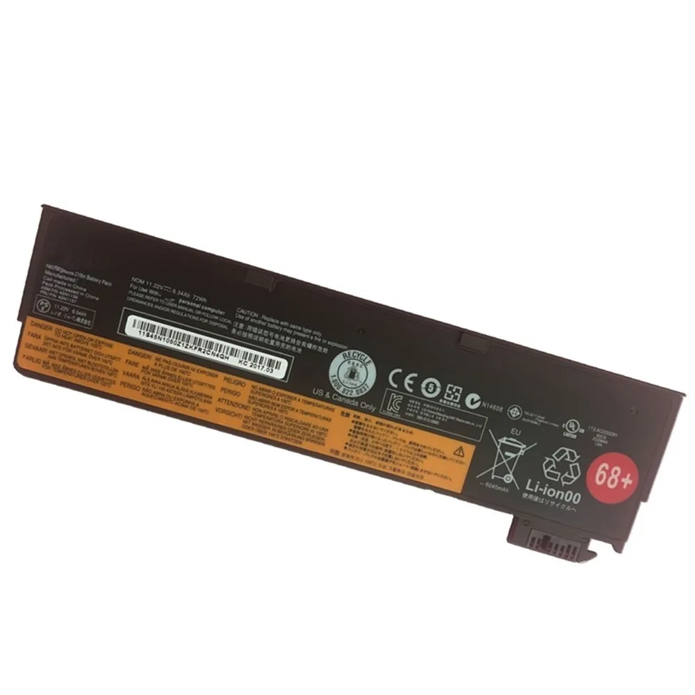 Аккумулятор для ноутбука 7XINbox 11 22 в 6 34 Ач 72 Вт/ч 45N1136 Lenovo ThinkPad X270 X260 X250 X240 T450 T470P T450S