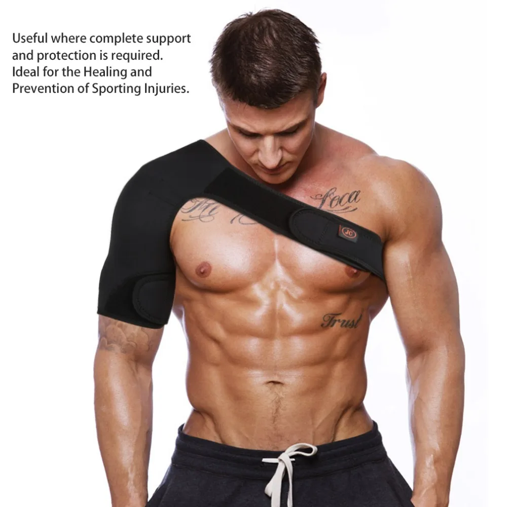 Спортивный нарукавник с магнитной фиксацией на одно плечо, поддерживающий ремень, наплечный ремень, наплечная повязка для ухода, черный, баскетбольный