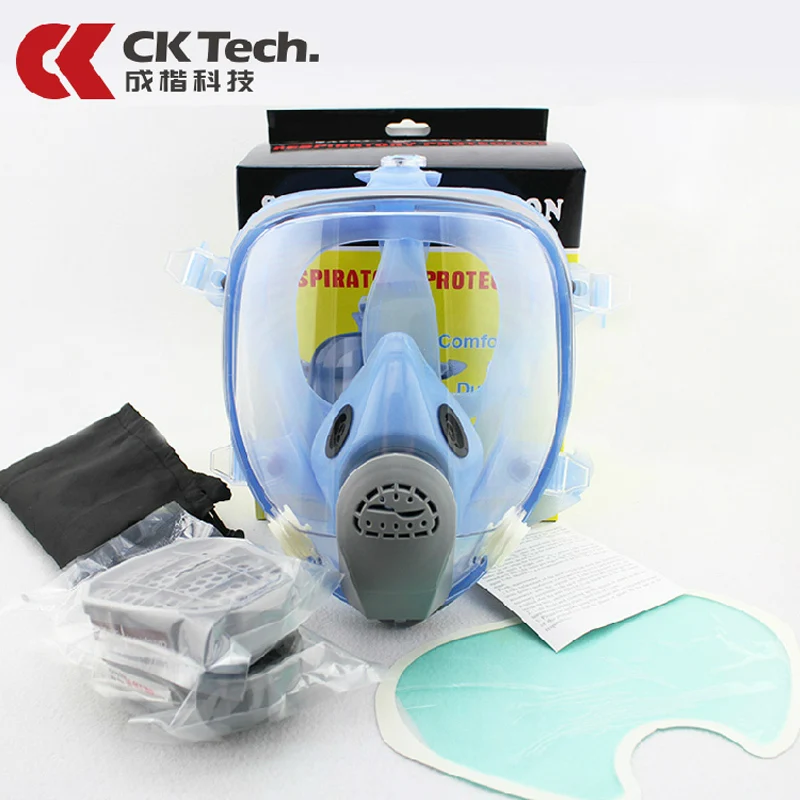 

Fully Sealed Gas Mask Fully Enclosed Anti Gas Dust Paint Chemical Respirator Efficient Filtration Of Toxic Gases Gas Mask9900