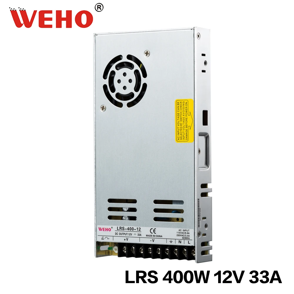 (LRS-400-12)LRS-400-12 110v 220v ac to dc одиночный выход тонкий тип источник питания 400w 12v |
