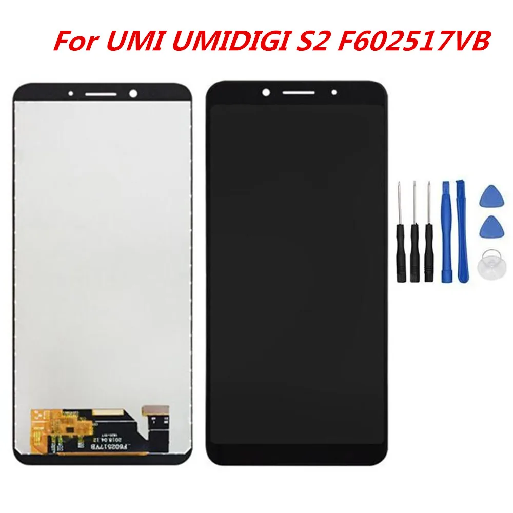

Repair Tools+For UMI UMIDIGI S2 F602517VB 6.0inch Cell Phone Assembly LCD Display +Touch Screen Replacement Digitizer Glass