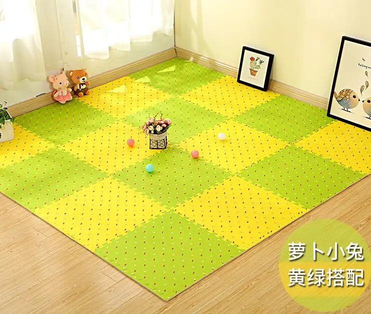 6/9/12/15/18/25 шт. 300X300X12 мм половые коврики пены Детский пазл шить коврик утолщение EVA детский коврик для ползания