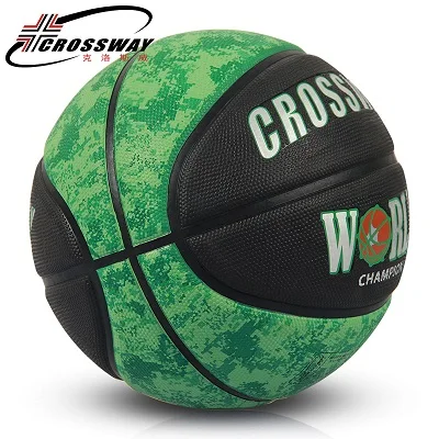 Баскетбольные мячи Baloncesto для улицы и помещений, Размер 7 из искусственной кожи, баскетбольные мячи, баскетбольные мячи, тренировочный мяч, бесплатный подарок, баскетбольная сетка, игла - Цвет: green