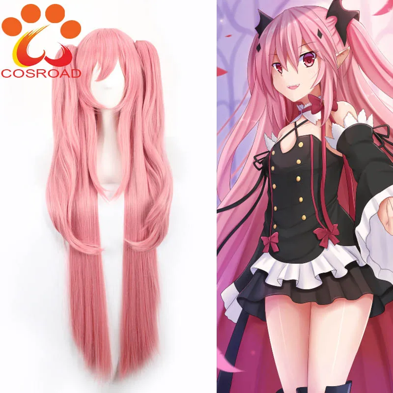 Cosroad Seraph of The End парики костюм Krul Tepes парик высокое качество 100 см длинные волосы