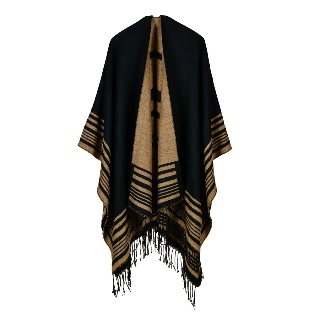 Vintage Women's Winter Fashion Poncho Scarf - 6 Colors