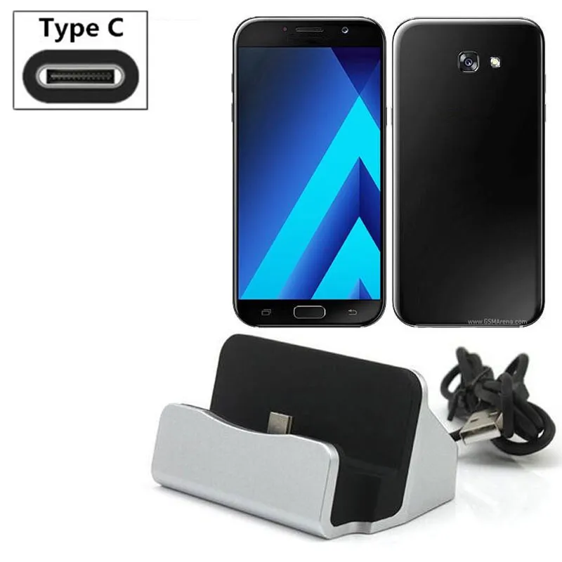 

Desktop Data Sync Type-C USB Cable Dock Charger Station For Samsung Galaxy A70 A50 A30 M3 M20 A7 A5 A3 (2017) A9 2018 S10 S9 S8