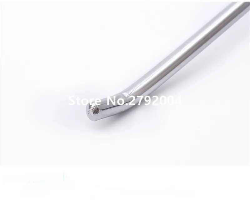 Gancho para Parede 15cm de Comprimento 6mm de Diâmetro Unidades Pacote Metal Chrome Segurança Display Slat 200 - 6 High Quality Segurança e Proteção