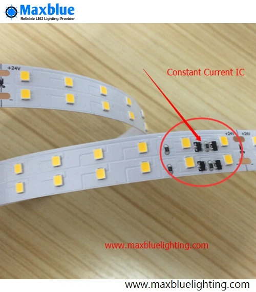 

5m/reel DC22-27V 2835 High CRI>90Ra Constant Current LED Strip, Double Row 140leds per meter nonwaterproof LED tape