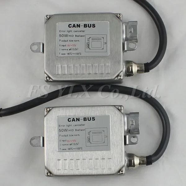 FSYLX Горячие canbus 50/55w hy-lux canbus балласт для HID xenon комплект H11 H7 h4 HB4 HB3 D2S воспламенитель блоки балласт