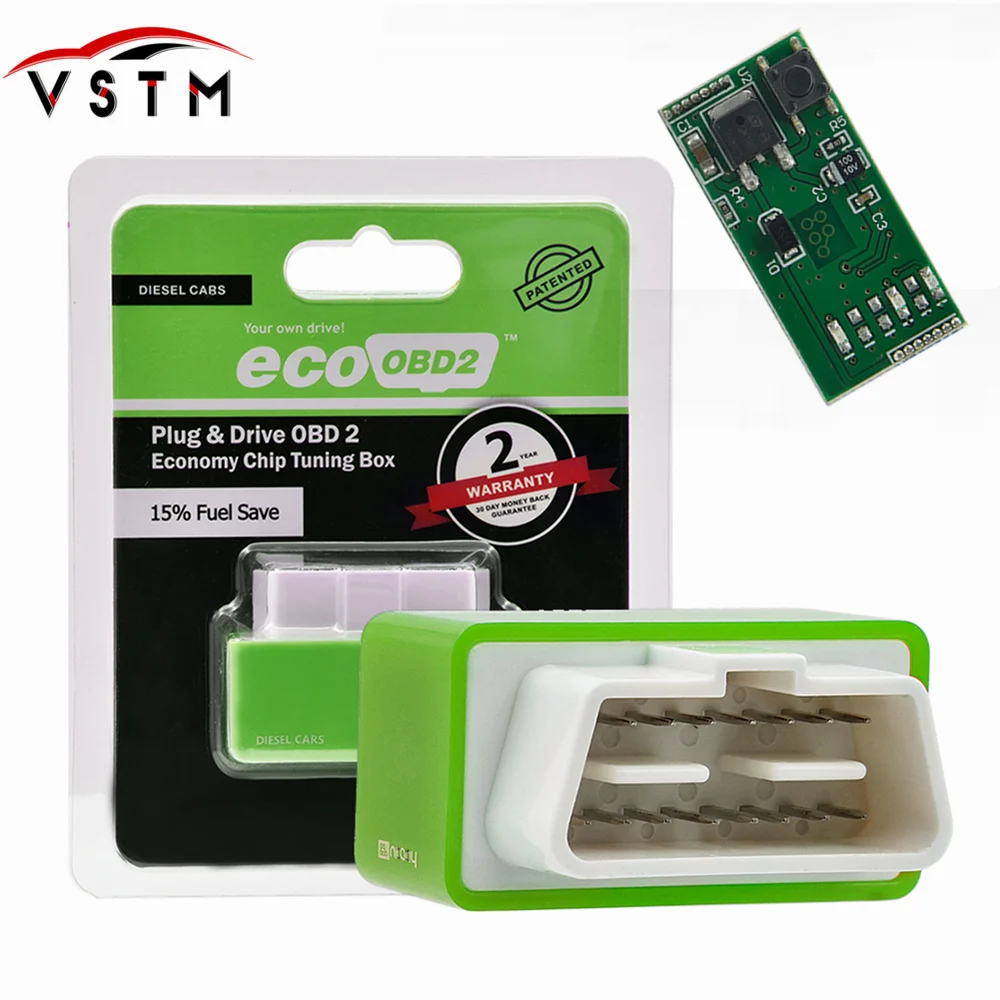 15 Fuel Save Ecoobd2 Chip Tuning Box Eco Obd2 Benzine Petrol Gasoline