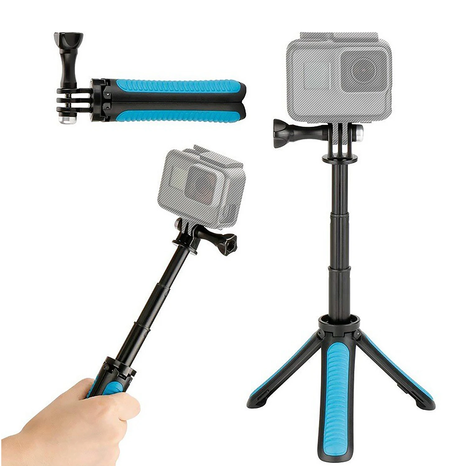 Gosear для Go Pro мини расширяемый Штатив для селфи для Gopro Hero 5 6 7 аксессуары для спортивной экшн-камеры