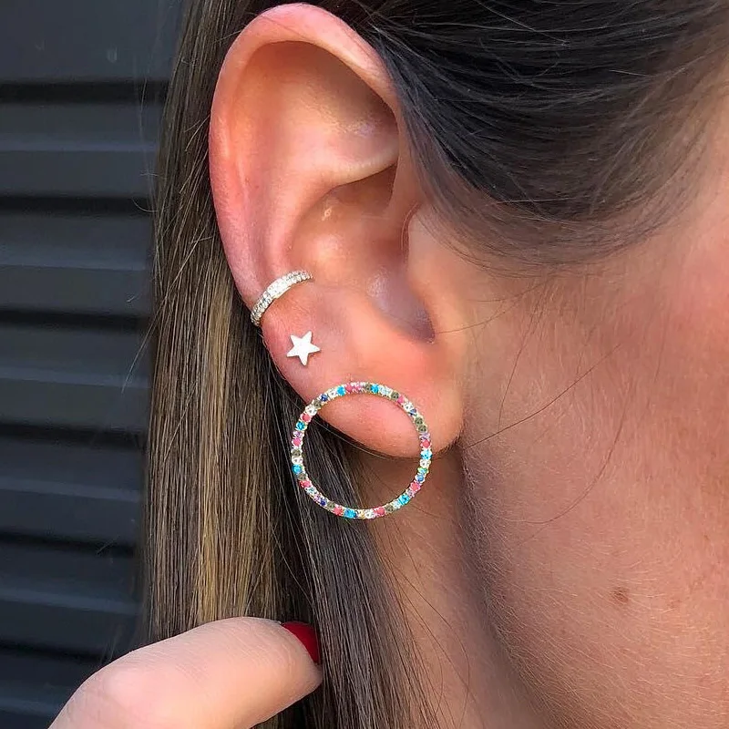 3 шт./компл. женские серьги-гвоздики серьги богемные цветные серьги-гвоздики со стразами+ модные серьги-гвоздики ювелирные изделия для женщин