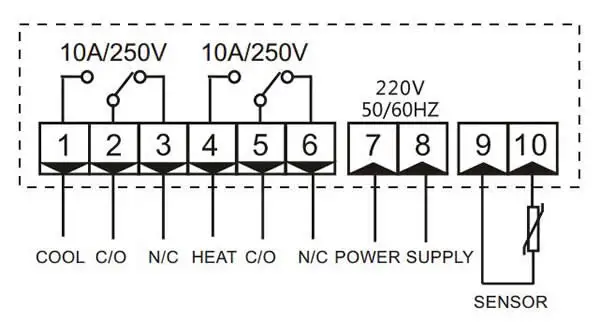 RINGDER RC-316M 230V10A C холодный тепловой автоматический переключатель STC-1000+ обновленный регулирующий термостат цифровой регулятор температуры