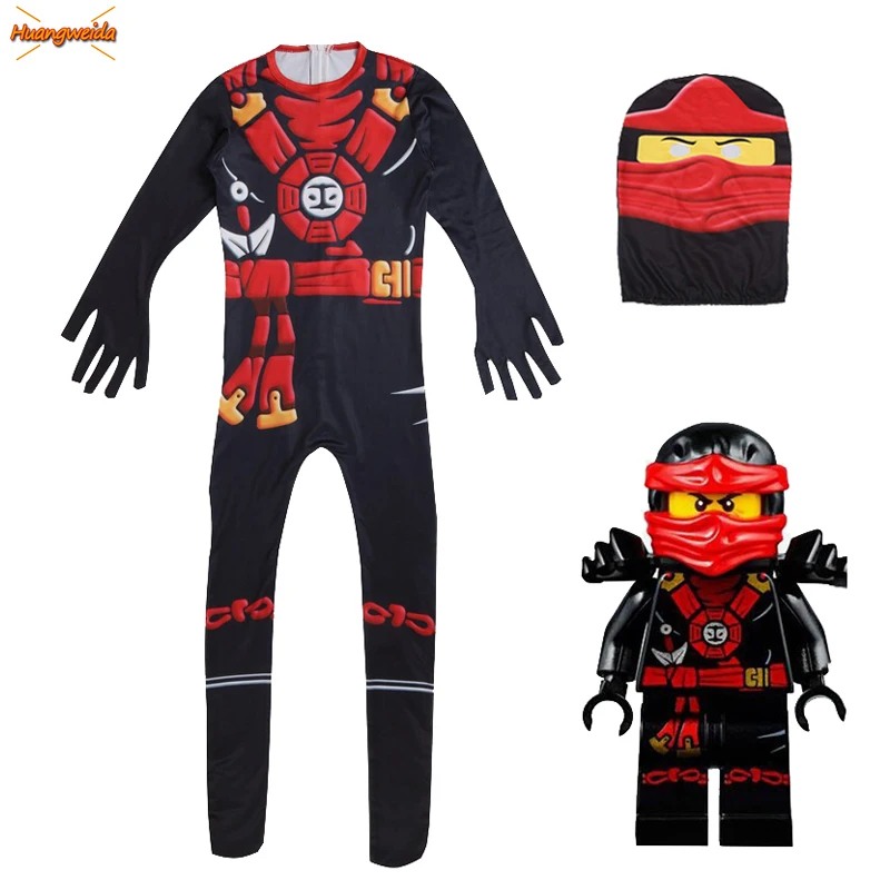 

Ninjago Cosplay Costumes Kids Jumpsuits Ninjago Skull Trooper Costumes Halloween Fancy Party Dress Up Ninja Superhero Suits Boy
