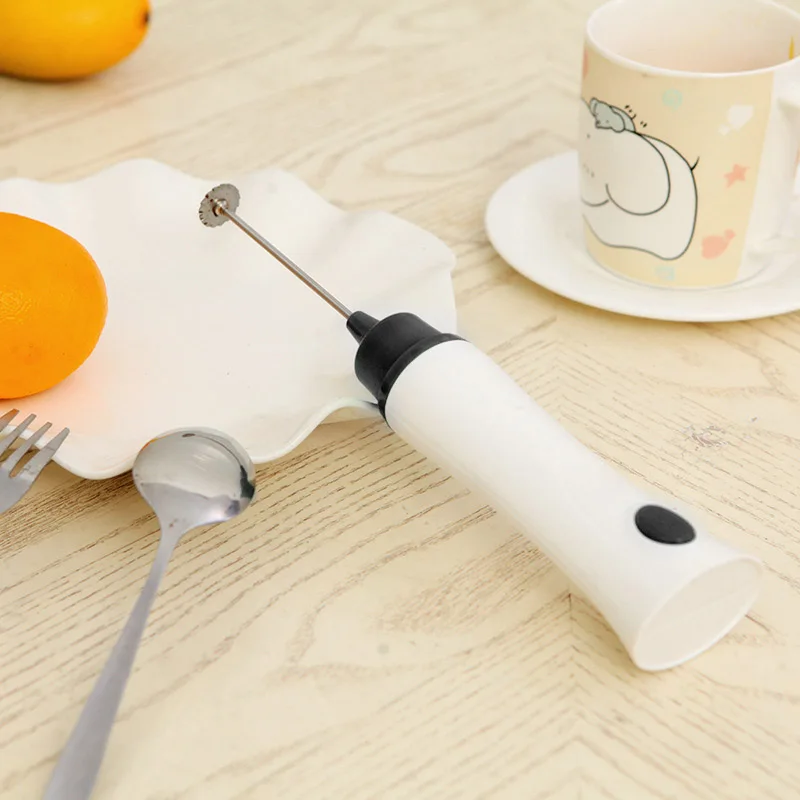 Лидер продаж Удобная Мини электрическая взбивалка для яиц с крышкой перезаряжаемый взбиватель для напитков, молока, пенообразователя, мешалка для крема HY99 JY28 - Цвет: Black