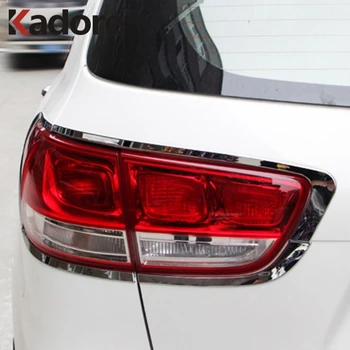 

For Kia Sorento 2018 2017 2016 Chrome Tail Light Cover Garish Rear Lamp Light Shades Frames Trims Exterior Accessories