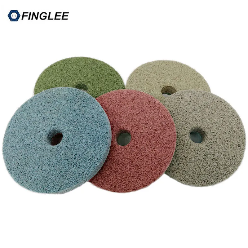 FINGLEE 5 "дюймов 6 шт./компл. 125 мм губка полировки используется для мрамора, Натуральный камень, искусственный камень, бетонный пол, Wearresisting