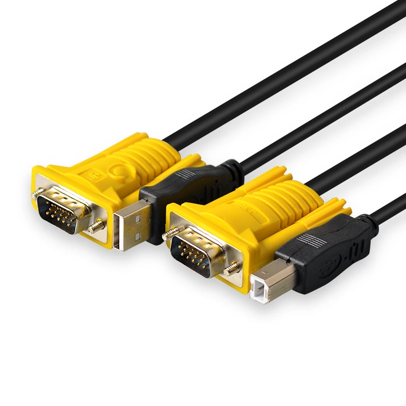 EKL 2 Порты и разъёмы VGA USB KVM коммутатор переключатель Box 2.0 Мышь клавиатура 1920*1440 для
