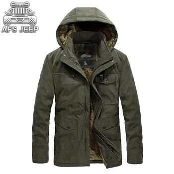 

Winter Men Parkas Snow Warm Thick Fur Male Jacket Hooded Cargo Coat Winterbreaker Soft Comfortable Classic European And American
