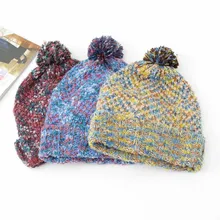 Высокое качество Skullies шапочки унисекс вязаный берет уличная мода флис теплая мягкая зимняя цвет купол пара шапки