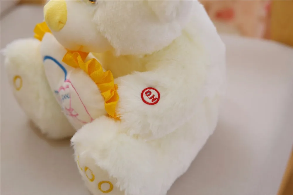 Emissor de Luz Urso de Pelúcia Ursinho de Pelúcia Luminosa de Incandescência Brinquedos de Natal de Aniversário para Crianças Ela o Transporte da Gota Diodo Colorido Crianças & 25 cm 30 20 Luminosa de Incandescência Colorido Crianças Brinquedos de