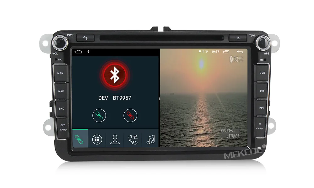 Discount Android 9.1 2+32G  Quad Core Car DVD GPS Navigation for Volkswagen  polo golf passat tiguan skoda yeti superb rapid for skoda 16