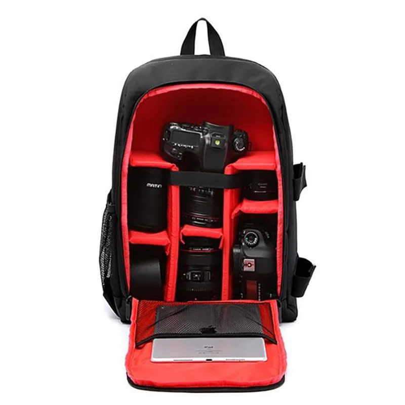 Waterproof DSLR Backpack Video Digital DSLR Camera Bag Multi-functional Outdoor Camera Photo Bag Case for Nikon Canon DSLR Lens