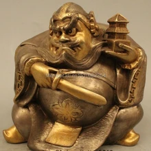 " Тибет Буддизм Храм Бронза Серебро 24 К Золото пагода Царю небесный Будда