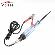 Dc 6v-24v fusíveis do verificador da tensão do carro e soquete de luz tester circuito transparente teste caneta para a motocicleta do carro e pequenos motores