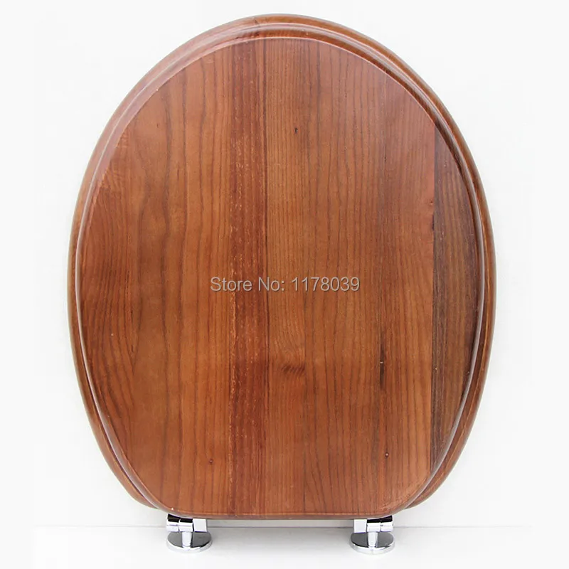 Solid wood O shaped type toilet seats cover,High quality Ordinary buffer toilet seat cover,toilet seats lid parts,J17561