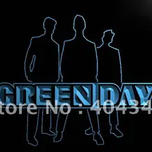 LF191-Зеленый День светодиодный неоновый Световой значок