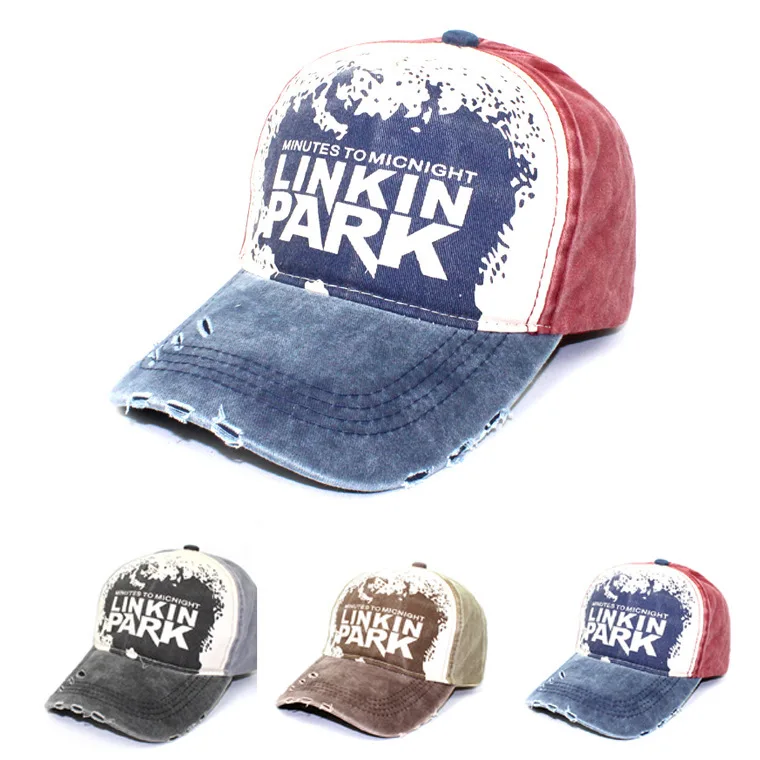 

draw new Europe and the United States in the fall of cotton male ladies leisure color matching LINKINPARK hat wholesale