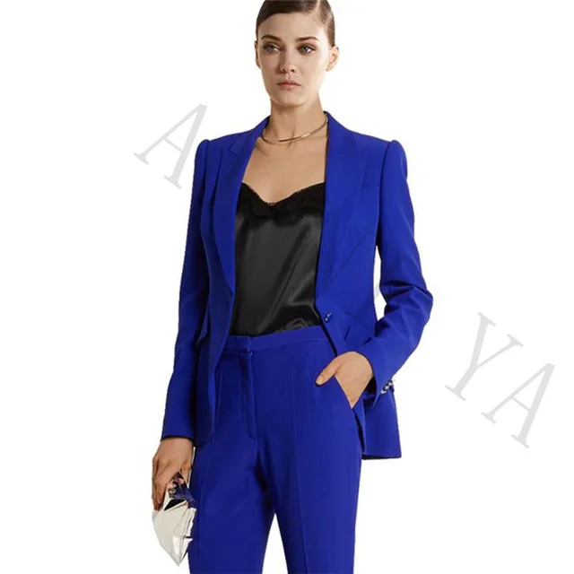 veste femme bleu roi
