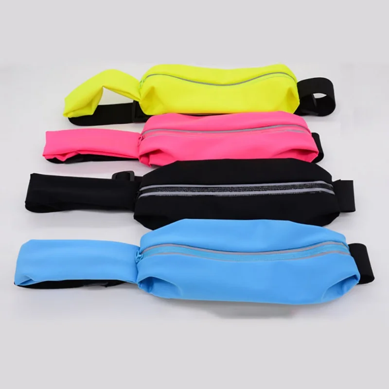 

Women Men Waist Bag Lightweight Waterproof Breathable Adjustable Zipper Belt Bags Phone Case Outdoor Fitness Sportswear heuptas