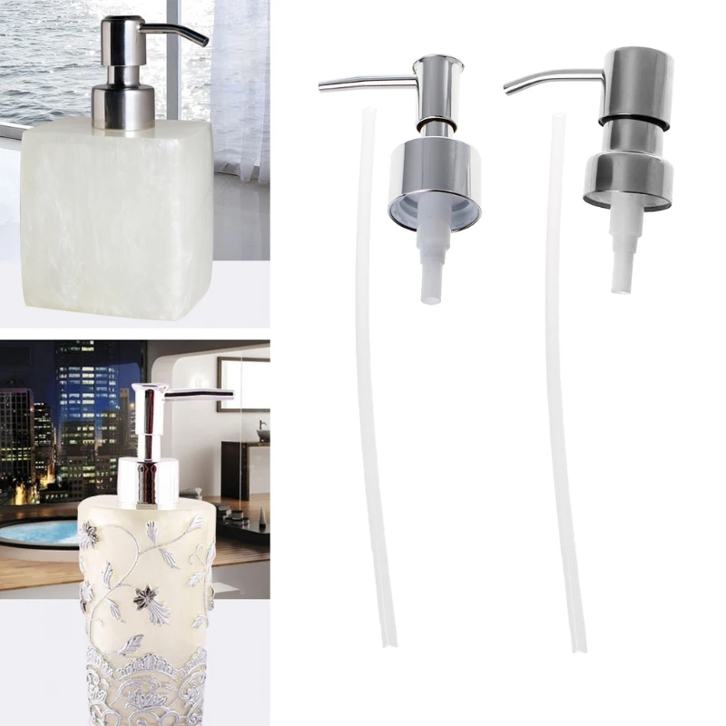 

Stainless Steel Soap Dispenser Nozzle 12 OZ Built in Hand Lotion Pump Fitting -v