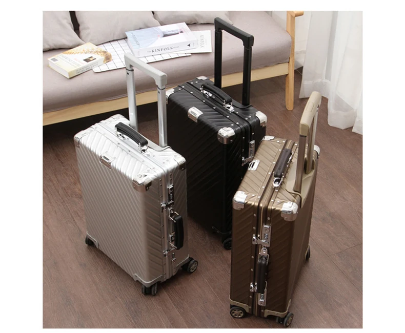 CHENGZHI 2" 24" 2" 29" дюймов Алюминий для мужчин тележка чемодан для багажа на колесиках бренд Wo мужские дорожные сумки на колесах