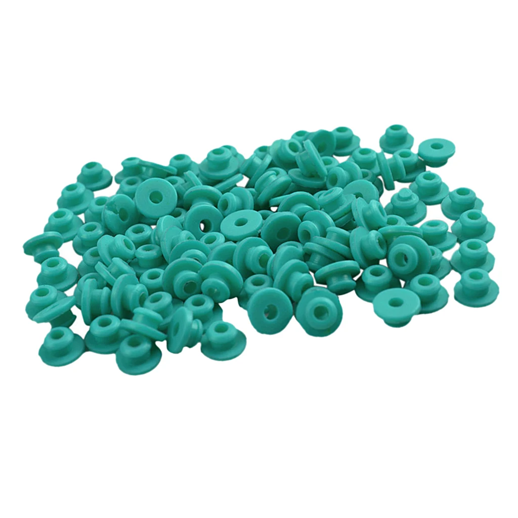 100 Pieces Soft Silicone Grommets Half Tattoo Pen Needle Eye Cushion Kit Supply, 3mm Inner Diameter, Tattooing Machine Parts Set