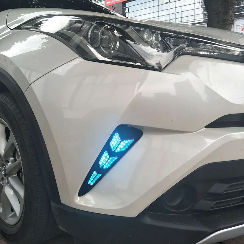 Автомобильный аксессуар для TOYOTA C-HR CHR светодиодный автомобильный drl дневные ходовые огни и задний бампер противотуманная фара стоп-сигнал задняя фара предупреждающий свет