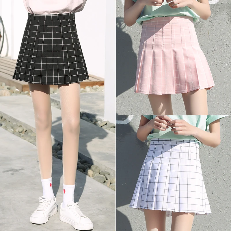 Aliexpress.com : Buy Harajuku Women Plaid Skirt Preppy Style Pleat ...