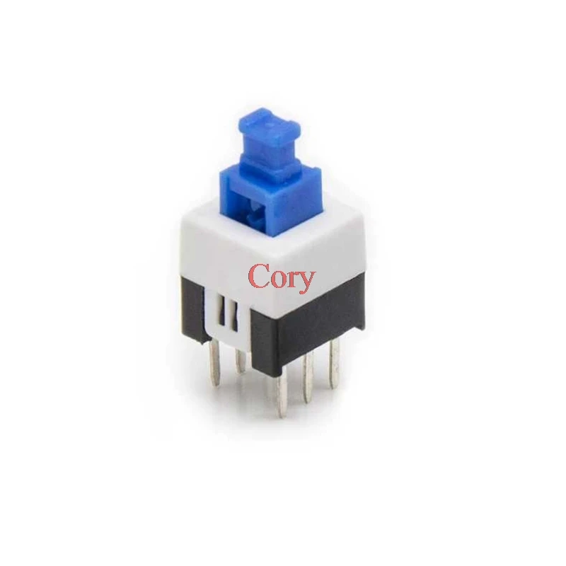 

30pcs Square 7x7 6 Pin DPDT Mini Push Button Self-locking/unlock Switch 7*7 Multimeter Switch CZYC