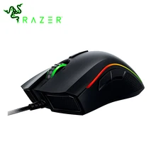 Оригинальная Проводная игровая мышь razer Mamba Elite, 16000 dpi, 5G, лазерный датчик, Chroma светильник, эргономичная игровая мышь для ПК, геймера, ноутбука