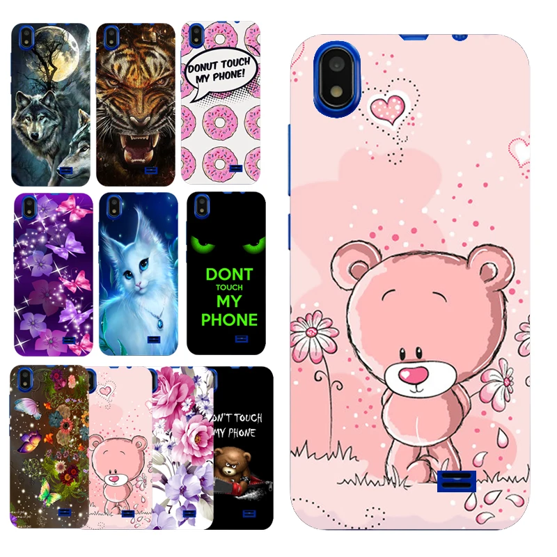 

Lovely Cute Pink Bear Girl TPU Mobile Phone Case for Prestigio Wize Q3 PSP3471DUO