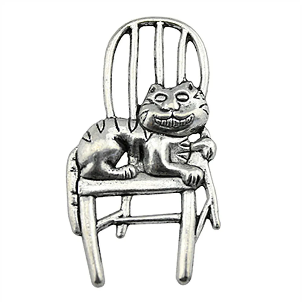 5pcs Cat On The Chair Pendant Charms For Jewelry Making Charm Cat On The Chair Antique Bronze Antique Silver Cat Charms 22x40mm 5pcs Cat On The Chair Pendant Charms For Jewelry Making Charm Cat On The Chair Antique Bronze Antique Silver Cat Charms 22x40mm