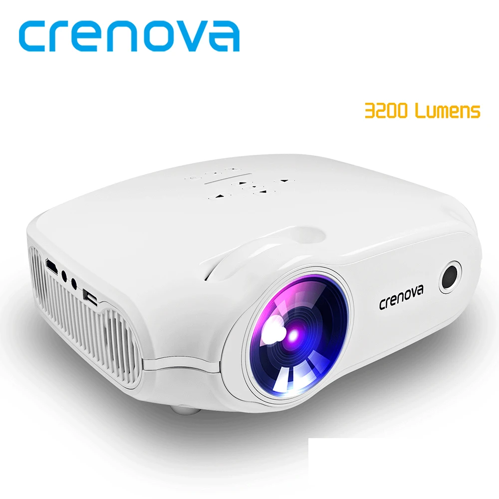CRENOVA New Video Projector For Full HD Home Theater Movie Projector With HDMI VGA USB AV SD Support Smartphone For Iphone CRENOVA New Video Projector For Full HD Home Theater Movie Projector With HDMI VGA USB AV SD Support Smartphone For Iphone