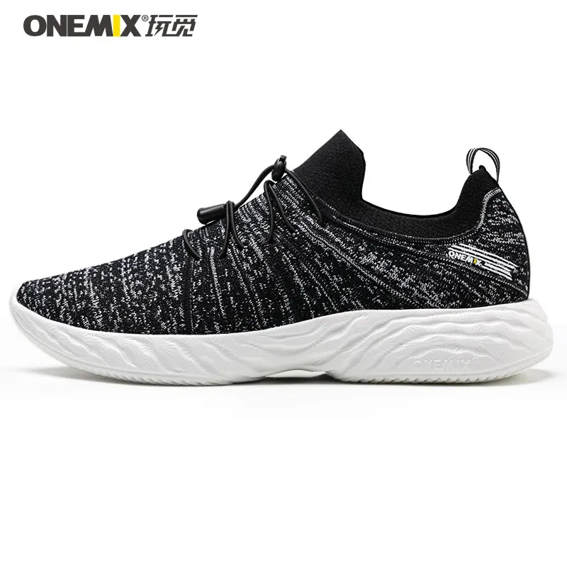 

ONEMIX Men Running Shoes Breathable Air-Knit Sneakers Unisex High Rebound Road Trainers Lightweight Outdoor Sport Shoes