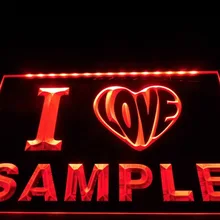 DZ073-для персонализированного названия I Love Series светодиодный неоновый знак